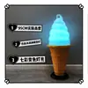 Modelo de Helado Molde de Simulación Comercial Soporte de Exhibición Caja de Luz Luminosa Cono de Exhibición Tablero Publicitario Helado Grande
