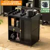 Juego de Mesa de Té Nuevo Estilo Chino Móvil para Uso Doméstico, Adecuado para Balcón, Completo con Gabinete de Té y Mesa de Té Pequeña para Oficina