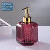 Frasco de Álcool em Gel de Vidro Colorido, Grande Capacidade, Adequado para Pousadas e Hotéis, Dispenser de Shampoo, Embalagem tipo Frasco com Tampa de Rosca para Líquido tipo Pressão