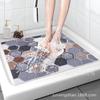 Alfombra Antideslizante para Baño con Diseño de Cuadros Tridimensionales Visuales, Alfombra de Piso de Anillo de Seda, Alfombra para Sala de Ducha, Baño, para Pisar con los Pies, para el Hogar, Resistente al Desgaste y a la Suciedad