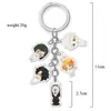 Acuerdo periférico de animación Neverland llavero acrílico colgante transparente joyería transparente linda