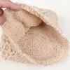 Ropa Interior de Otoño e Invierno Color Sólido Simple Doble Capa Hecho a Mano Crochet Sombrero de Punto Cálido Sombrero de Lana Elegante Literario para Exteriores