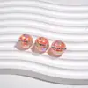Cuentas Redondas de Color UV Incrustadas con Circonita Luminosa Cuentas Sueltas Cuentas Espaciadoras Bolsa Colgante Cadena para Teléfono Móvil Pulsera Accesorios para Joyería DIY