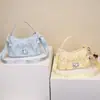 2026 Bolsa Pequena Transversal Plissada Leve para Estudantes Estilo Desenho Animado de Menina Bolsa de Ombro com Cordão Bolsa de Mão para o Trabalho Sob o Braço Bolsa Feminina
