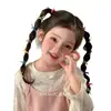 Faixa de cabelo de elástico infantil para menina, anel de cabelo elástico alto, acessórios de cabelo para meninas, não machuca o cabelo, corda de cabelo fofa, adorno de cabeça