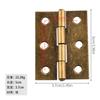 Bisagra antigua de 2 pulgadas JD 50*37mm 6 ojos para caja de madera, caja de regalo, bisagra plana, accesorios de embalaje