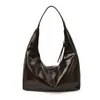 Bolsa Casual Satchel Brilhante Bolsa Dumpling para Mulheres 2025 Outono Nova Popular Versátil Tendência Bolsa de Ombro Único Axila