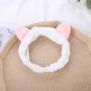 Estilo K de Estilo Ins Simple y Moderno Popular Venta Caliente Diadema para Lavado Facial y Cuidado de la Piel para Estudiantes Lindas Orejas de Gato Diadema de Tela Venta al por Mayor