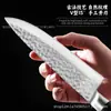 Cuchillo de Chef con Patrón de Martillo Forjado Transfronterizo, Cuchillo para Rebanar de Cocina, Cuchillo para Cortar Carne, Set de Cuchillos Afilados para Cortar Verduras