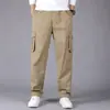 Pantalones de Trabajo, Pantalones Largos Elásticos, Absorbentes del Sudor, Amigables con la Piel, Transpirables, Cómodos, Pantalones Casuales de Pierna Recta