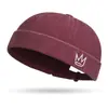 Gorra de Moda Deslavada para Temporada de Primavera y Otoño con Bordado de Corona sin Visera, Gorro Hip-Hop Unisex, Elegante Gorra de Propietario
