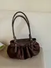 Bolsa tote com laço plissado para mulheres, nova bolsa de ombro da moda estilo coreano 2026, grande capacidade, adequada para o trabalho e pode ser carregada sob o braço
