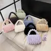 Moda Otoño e Invierno Bolsos de Felpa, Bolsos Peludos Casuales y Versátiles de Mano, Bolsos de Hombro Cruzados de Gran Capacidad para Mujer de Alta Gama