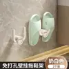 Prateleira de chinelos de banheiro sem furos para pendurar no vaso sanitário rack de armazenamento de sapatos gancho de parede para vaso sanitário artefato atrás da porta