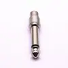 Tubo de Cobre Niquelado 6.5 Cabezal de Conversión 6.5 a Lotus Hembra 6.5 a Av Mezclador Adaptador de Audio 6.35 a Rca