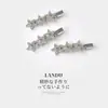 Pinza para el Cabello de Estrella de Cinco Puntas con Diamantes Brillantes para Mujer, Pinza Lateral de Alta Gama y Exquisita, Pinza para Flequillo, Pasador, Pinza de Pato, Accesorio para el Cabello, Tocado