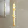 Lámpara de papel ambiental estilo japonés Isamu Noguchi Akari, estilo wabi-sabi, candelabro largo para escalera, loft, dúplex, sala de estar de planta abierta y casa de huéspedes