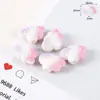 Almofada Estrela de Cinco Pontas Fosca em Acrílico Relevo Gato Contas Pulseira DIY Charme para Bolsa Corrente de Celular Chaveiro Acessório