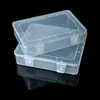 Cajas transparentes de plástico PP con tapa abatible en stock al por mayor para piezas de ferretería, herramientas, documentos, equipo de pesca y almacenamiento de joyas