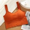 Sujetador deportivo sin aros de acero para yoga, sin costuras, con tirantes finos y espalda descubierta, estilo Spice Girl
