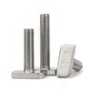 Tornillo en T de Acero Inoxidable 304 Jinchao, Perno en T M8, Perfil de Aluminio, Ranura Fotovoltaica, Tornillo de Cabeza Cuadrada, 23 Tipos de Cabeza