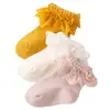 Calcetines Personalizados para Niñas Calcetines de Encaje Transfronterizos para Niños Calcetines de Princesa para Bebé con Borde de Encaje Calcetines Blancos Cortos para Niñas Pequeñas