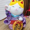 Le Meow Cerâmica Pintada Forno Yakushi Japonês Genuíno Ornamentos Gato da Sorte Cofre Gato
