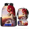 Mochila Sonic Transfronteriza Gran Capacidad Mochila Escolar para Estudiantes Mochila Escolar de Anime Sonic Transfronteriza