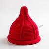Gorra Puntiaguda de Lana INS Japonesa y Coreana para Hombres y Mujeres Gorra de Punto Cálida para Padres e Hijos Gorra de Punto de Ida y Vuelta para Niños