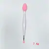 Escova de Silicone para Nariz Dupla Cabeça Grande e Pequena, Escova de Limpeza Multifuncional, Escova para Cravos, Mini Pincel para Lábios, Pincel Ferramenta de Beleza