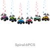 Amazon Monster Truck Suministros para Fiesta de Cumpleaños Infantil Set de Vajilla Desechable Camión Grande Platos de Papel para Cumpleaños Vasos