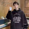 Sudadera con Capucha Perezosa para Hombre Invierno 2025 Nuevo Estilo Japonés Cuello Redondo Holgada Corte Limpio Sudadera Casual Versátil para Hombre
