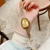 Cacaxi Nuevo Reloj de Pulsera Vintage Moda Cabeza de Serpiente Pulsera Casual Estampado de Leopardo Dorado Reloj para Mujer A280
