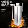 Tubo de fumaça fogão a lenha tanque de água quente caixa tubo de água quente caixa de chaleira bolsa de água de alumínio pote pote coração