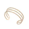 Pulsera Metálica Transfronteriza Europea y Americana Personalizada Mariposa Hojas Flores Geométrico Nicho Diseño de Alta Gama Abierta Ajustable
