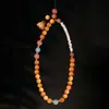 Ciprés Negro Aceite 8mm DIY Doble Color Estrella y Luna Bodhi Lanyard para Teléfono Lanyard Multi-Tesoro para Teléfono Colgante Portátil con Cuentas