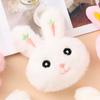 Primavera y verano nuevo broche de conejo felpa lindo animal pequeño caricatura japonés ropa de niñas zapatos colgante de bolso pequeño regalo
