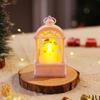 Lâmpada de Vento de Natal Candelabro Luminária de Noite para Idosos Decoração de Boneco de Neve Luminária de Noite Enfeites de Mesa Decorações de Natal