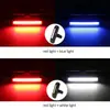 Luz trasera de bicicleta para exteriores, brillante, recargable por USB, luz de bicicleta para ciclismo nocturno, luz de advertencia LED para bicicleta de montaña, equipo de conducción