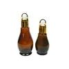 Botella dispensadora de aceites esenciales en forma de calabaza marrón a prueba de luz 50 ml Rodillo Masaje Salón de belleza de alta gama Botella rodante Botella de medicina Botella de vidrio vacía