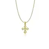 Collar de Acero de Titanio con Cruz de Zirconia para Mujer, Acero Inoxidable que No se Desvanece Accesorio de Playa, Cadena para Clavícula de Lujo Ligero de Nicho