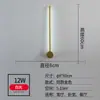Luminária de parede de luxo, tipo barra longa, minimalista e rotativa, luminária de parede simples e moderna para fundo de sala de estar, luminária de cabeceira criativa nórdica para quarto