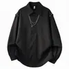 Camisa de manga larga para hombre, comercio exterior transfronterizo, nuevo diseño otoño 2026, moderna camisa de manga larga para hombre, chaqueta, top