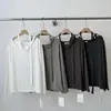 Loja su* Treze Linhas de Guangzhou! Coleção outono 2026 estilo coreano simples básico slim-fit manga longa camiseta feminina