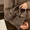 Zapatos Individuales de Velcro Estilo Coreano Zapatos Birkenstock para Mujer Nuevo Estilo Otoño e Invierno 2025 Zapatos de Algodón con Forro de Lana Zapatos Peludos Mocasines para Mujer