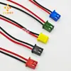 Conector de linha de bateria/linha de alimentação com passo XH2.54mm - 2 pinos, carcaça colorida, terminal único - Suporte