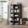 Estantería simple para uso doméstico, estantería infantil de varios niveles de pie, gabinete de rejilla combinable libremente, expositor de libros para habitación, soporte de lectura a prueba de polvo