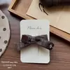 Novo Grampo de Cabelo de Tecido Estilo Coreano Outono e Inverno com Laço Retro para Crianças, Presilha Lateral Feita à Mão para Coque de Franja para Meninas