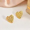 Brincos Geométricos Irregulares de Novo Produto Transfronteiriços, Aço Titânio Aço Inoxidável Banhado a Ouro 18K, Brincos Vintage, Joias Exclusivas de Alta Qualidade