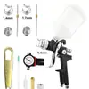 A pistola de pulverização pneumática com bico superior H827 é resistente ao desgaste e durável, com atomização uniforme, adequada para pintar chapas automotivas, móveis e marcenaria.